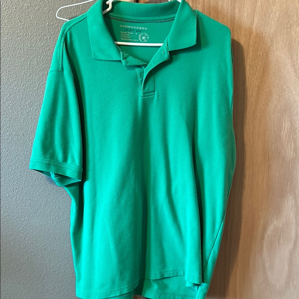 Saddlebred Green Polo Shirt for Men